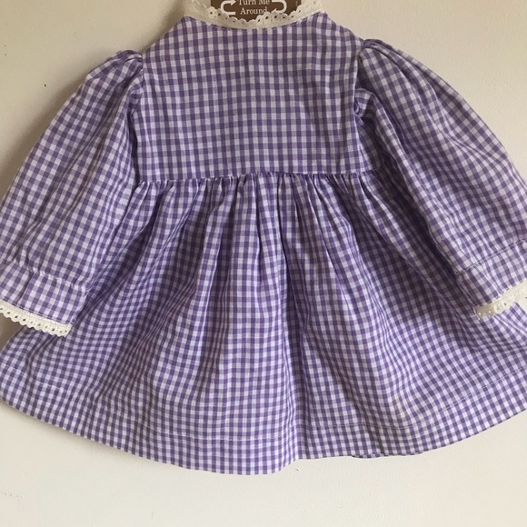 Rare Vintage 1960’s Purple Plaid Gingham Dress - Picture 1 of 6
